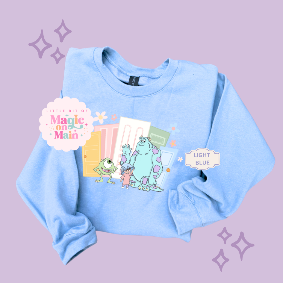 PRINTED MONSTER WITH FLOWERS - EXCLUSIVE TO MoM  - ADULT SWEATSHIRT
