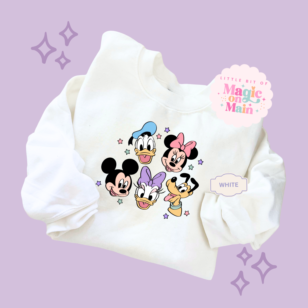 PRINTED MICKEY AND FRIENDS - ADULT SWEATSHIRT