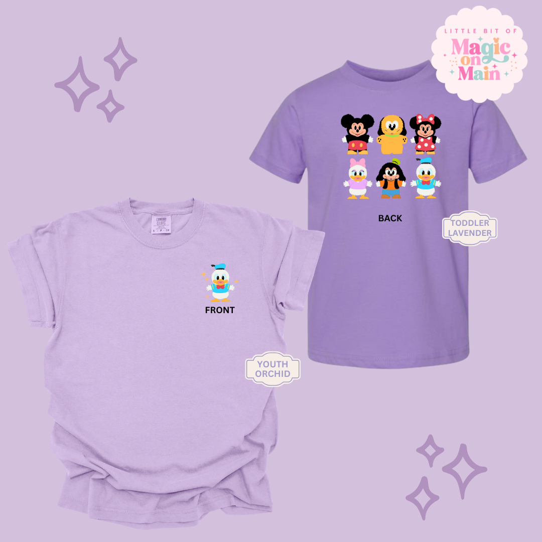 STUFFED CHARACTERS FRONT AND BACK PRINT - DONALD - YOUTH/TODDLER