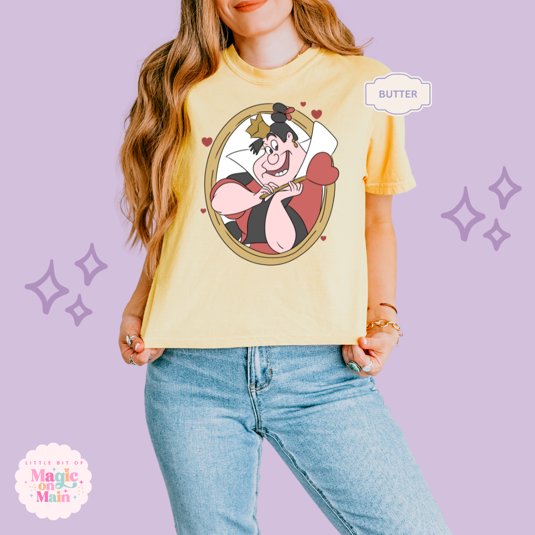 PRINTED QUEEN OF HEARTS  - EXCLUSIVE TO MoM - WOMENS BOXY T-SHIRT