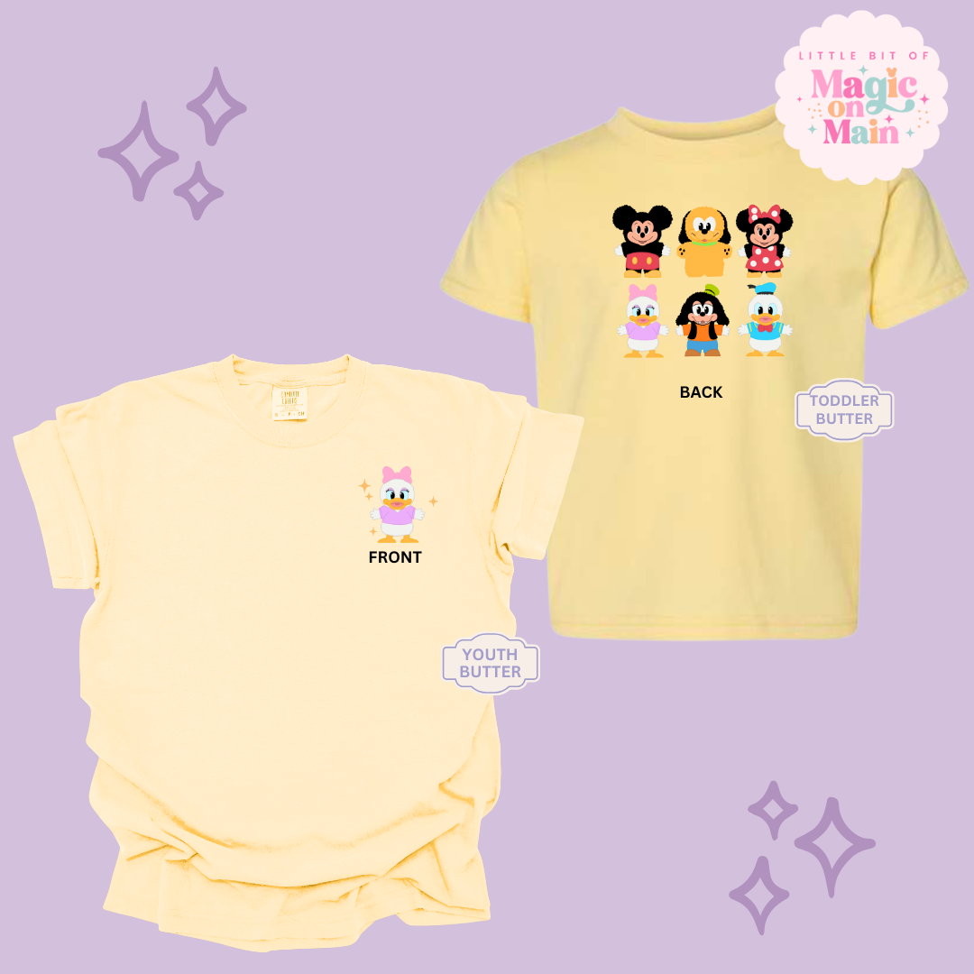 STUFFED CHARACTERS FRONT AND BACK PRINT - DAISY - YOUTH/TODDLER