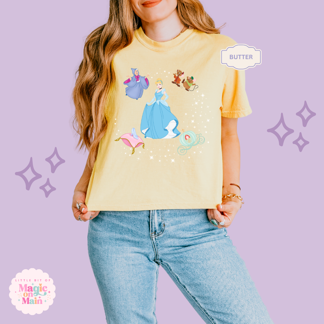 PRINTED CINDERELLA - EXCLUSIVE TO MoM - WOMENS BOXY T-SHIRT