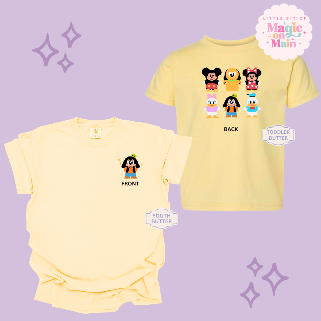 STUFFED CHARACTERS FRONT AND BACK PRINT - GOOFY - YOUTH/TODDLER