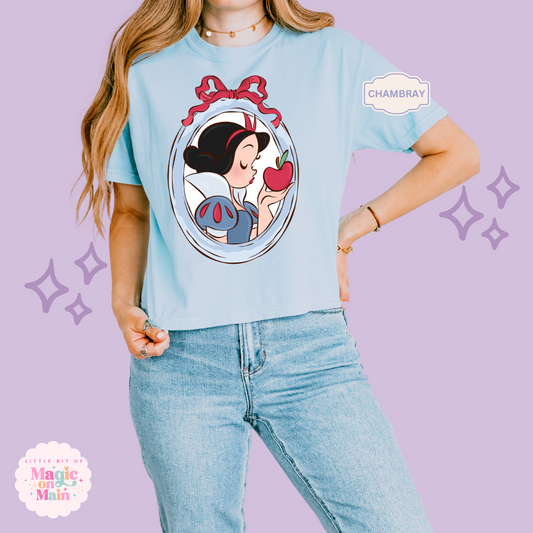 PRINTED NEW SNOW WHITE - WOMENS BOXY T-SHIRT