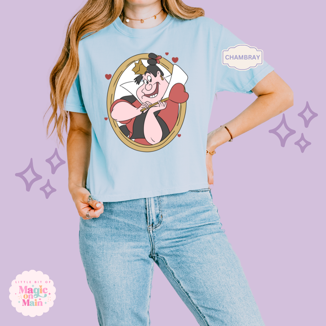 PRINTED QUEEN OF HEARTS  - EXCLUSIVE TO MoM - WOMENS BOXY T-SHIRT