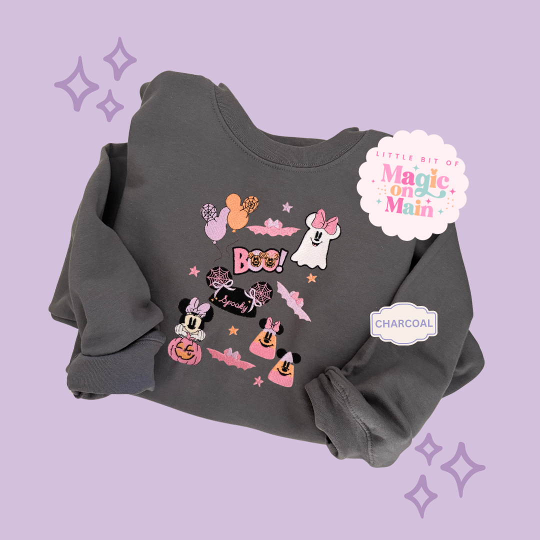 EMBROIDERED SPOOKY ELEMENTS - EXCLUSIVE TO MOM - ADULT SWEATSHIRT