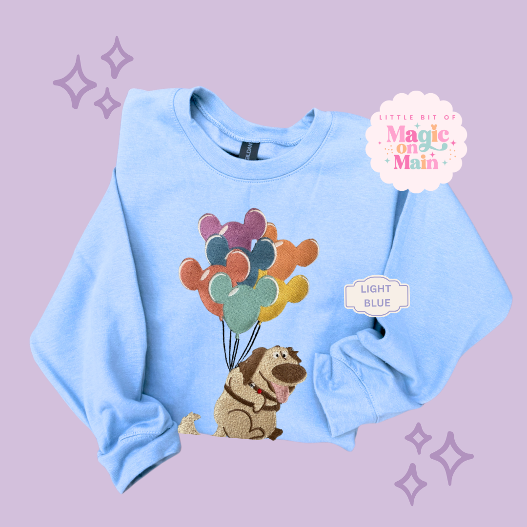 EMBROIDERED DUG - ADULT SWEATSHIRT