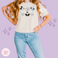 PRINTED BLUE MICKEY - WOMENS BOXY T-SHIRT