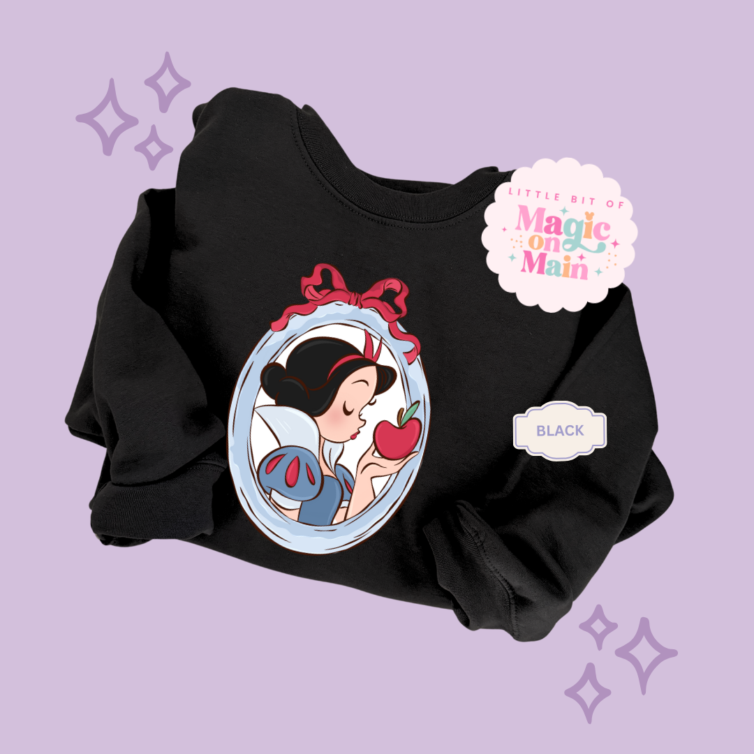 PRINTED NEW SNOW WHITE - ADULT SWEATSHIRT