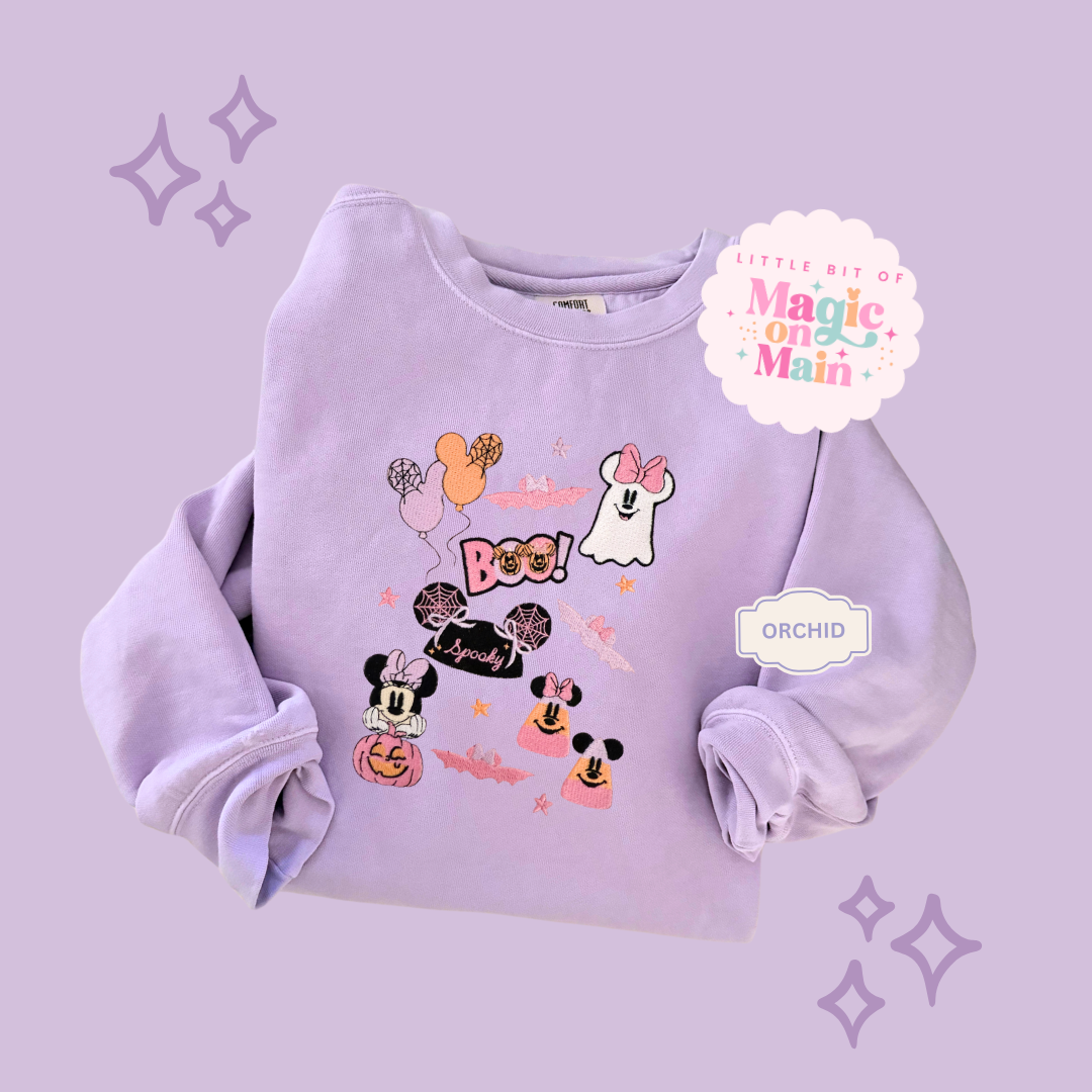 EMBROIDERED SPOOKY ELEMENTS - EXCLUSIVE TO MOM - ADULT SWEATSHIRT