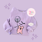 EMBROIDERED PINK MICKEY GHOST - ADULT SWEATSHIRT