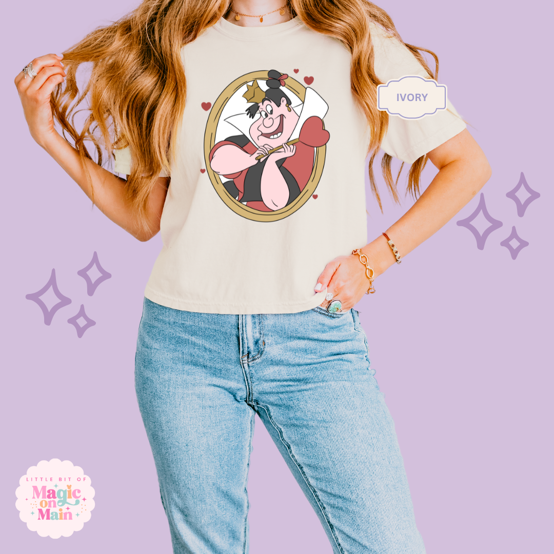 PRINTED QUEEN OF HEARTS  - EXCLUSIVE TO MoM - WOMENS BOXY T-SHIRT