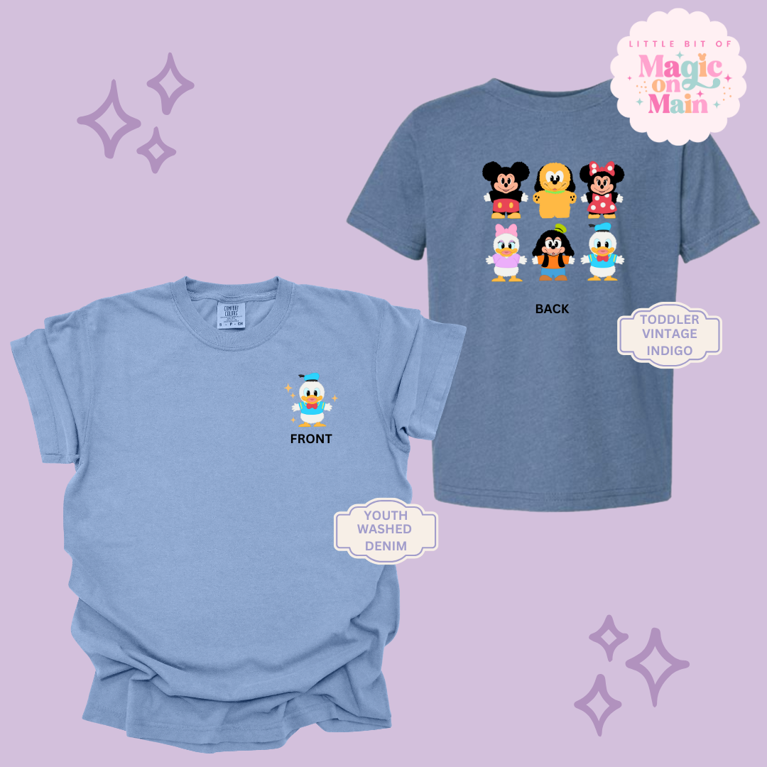 STUFFED CHARACTERS FRONT AND BACK PRINT - DONALD - YOUTH/TODDLER