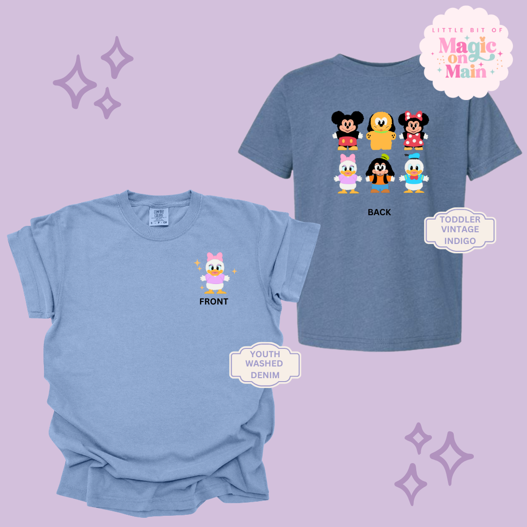 STUFFED CHARACTERS FRONT AND BACK PRINT - DAISY - YOUTH/TODDLER