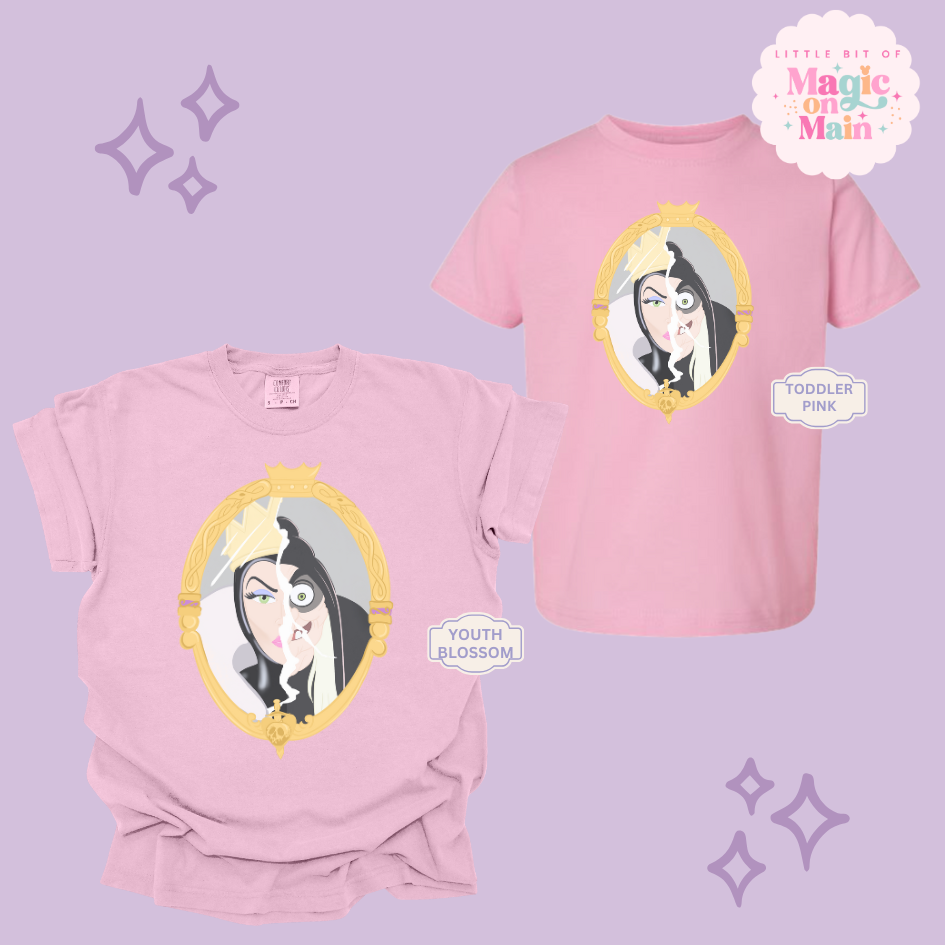 PRINTED EVIL QUEEN MIRROR - EXCLUSIVE TO MoM - YOUTH/TODDLER