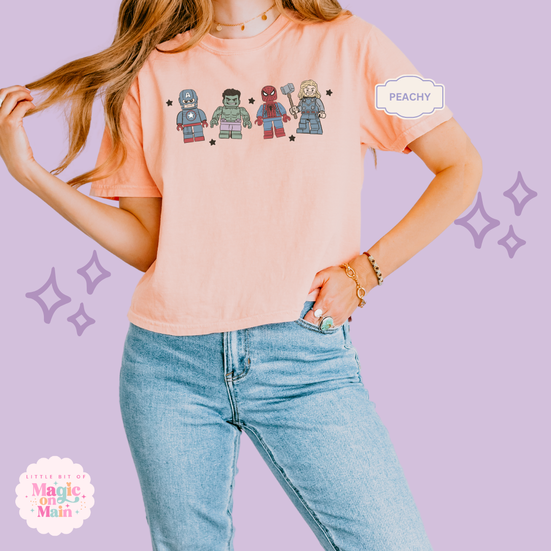 PRINTED HEROES - WOMENS BOXY T-SHIRT