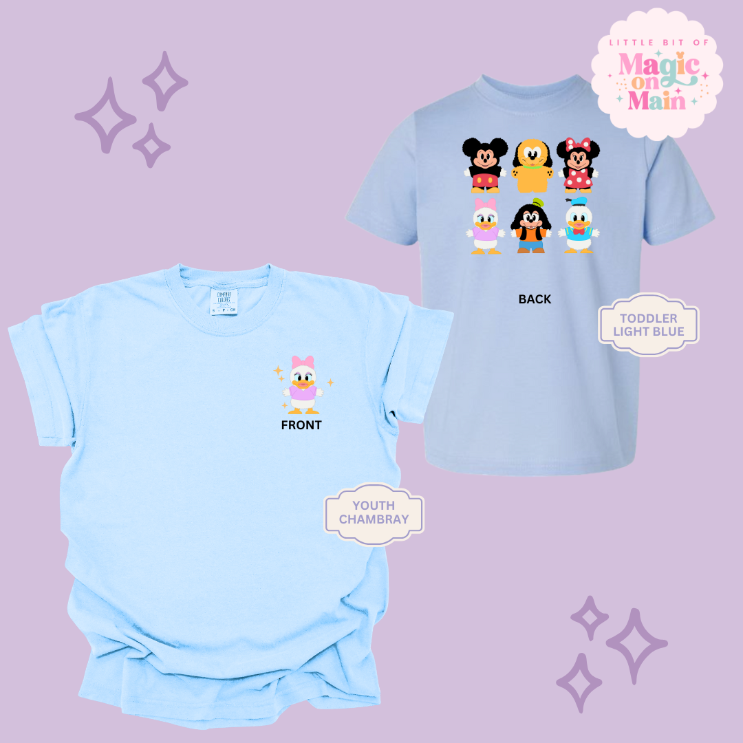STUFFED CHARACTERS FRONT AND BACK PRINT - DAISY - YOUTH/TODDLER