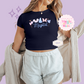 PRINTED MAGICAL (TEXT) - EXCLUSIVE TO MoM - WOMENS CROPPED RIBBED BABY TEE