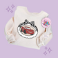 PRINTED RED CAR COQUETTE - ADULT SWEATSHIRT