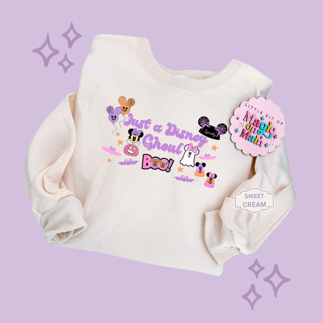 PRINTED JUST A GHOUL - EXCLUSIVE TO MOM - ADULT SWEATSHIRT