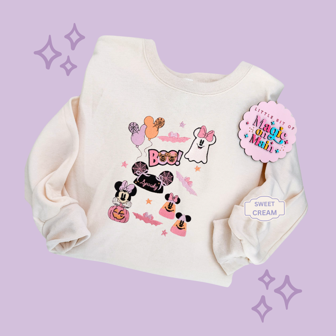 EMBROIDERED SPOOKY ELEMENTS - EXCLUSIVE TO MOM - ADULT SWEATSHIRT