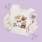 PRINTED BROWN TRUCK COQUETTE - TODDLER / YOUTH SWEATSHIRT