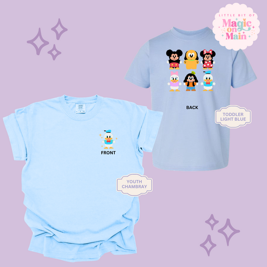 STUFFED CHARACTERS FRONT AND BACK PRINT - DONALD - YOUTH/TODDLER