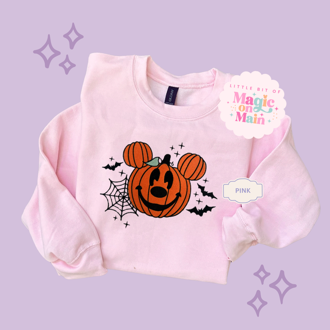 EMBROIDERED ORANGE PUMPKIN - EXCLUSIVE TO MoM - ADULT SWEATSHIRT