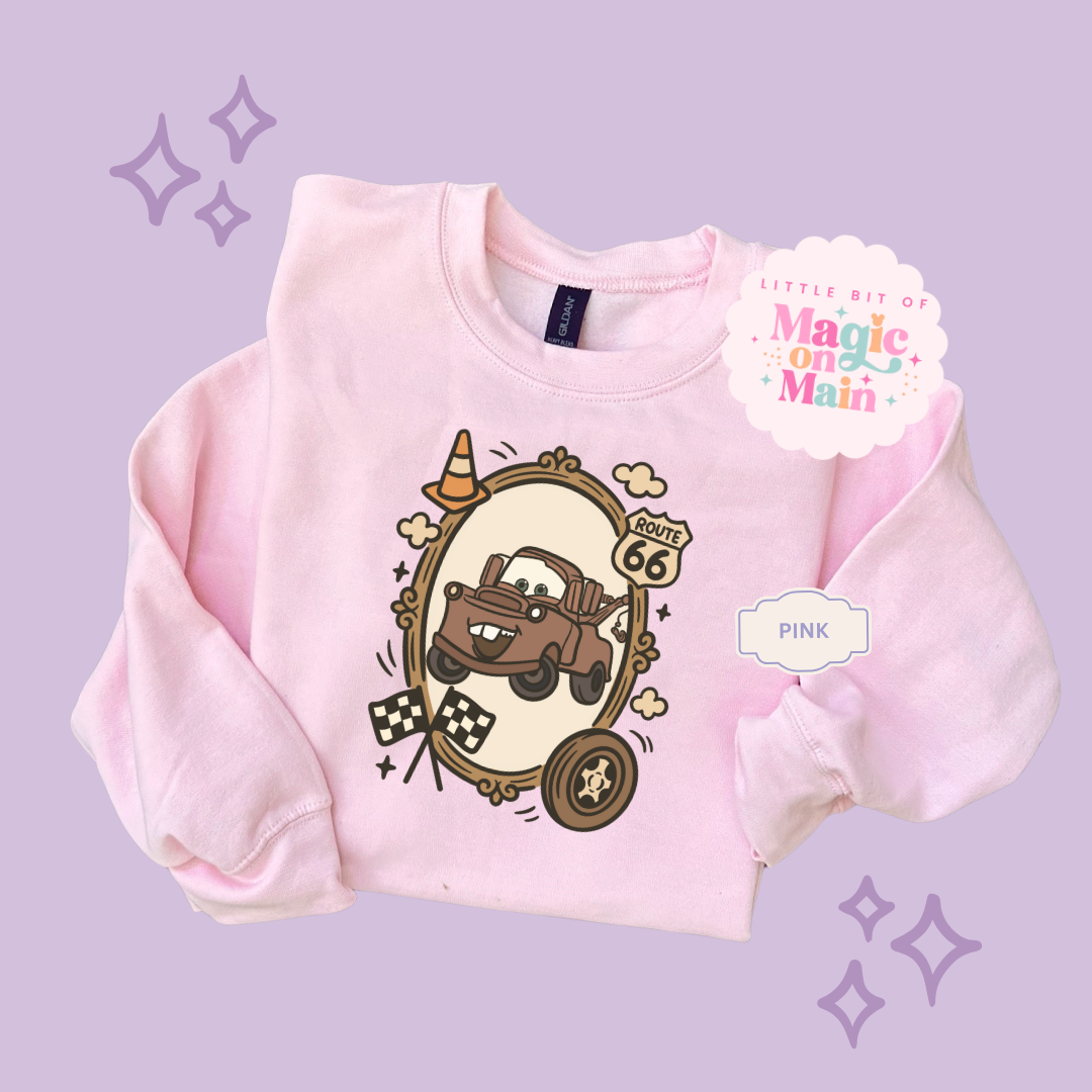 PRINTED RUSTY TRUCK COQUETTE - ADULT SWEATSHIRT