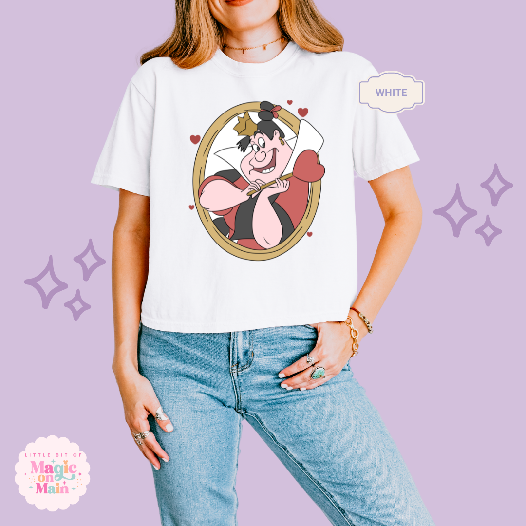 PRINTED QUEEN OF HEARTS  - EXCLUSIVE TO MoM - WOMENS BOXY T-SHIRT