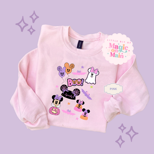 PRINTED SPOOKY ELEMENTS - EXCLUSIVE TO MOM - TODDLER / YOUTH SWEATSHIRT