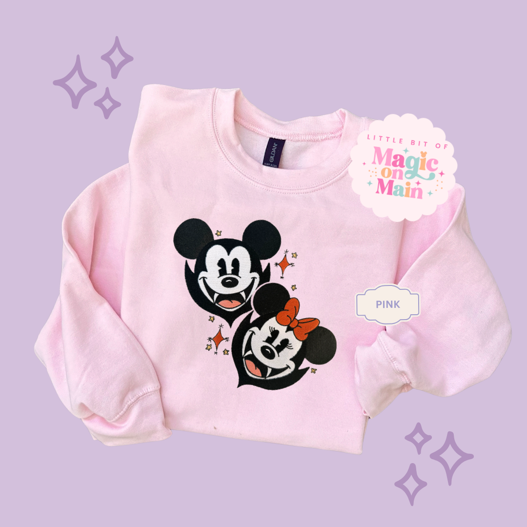 EMBROIDERED VAMPIRES - ADULT SWEATSHIRT