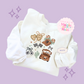 PRINTED BROWN TRUCK COQUETTE - TODDLER / YOUTH SWEATSHIRT