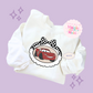 PRINTED RED CAR COQUETTE - ADULT SWEATSHIRT