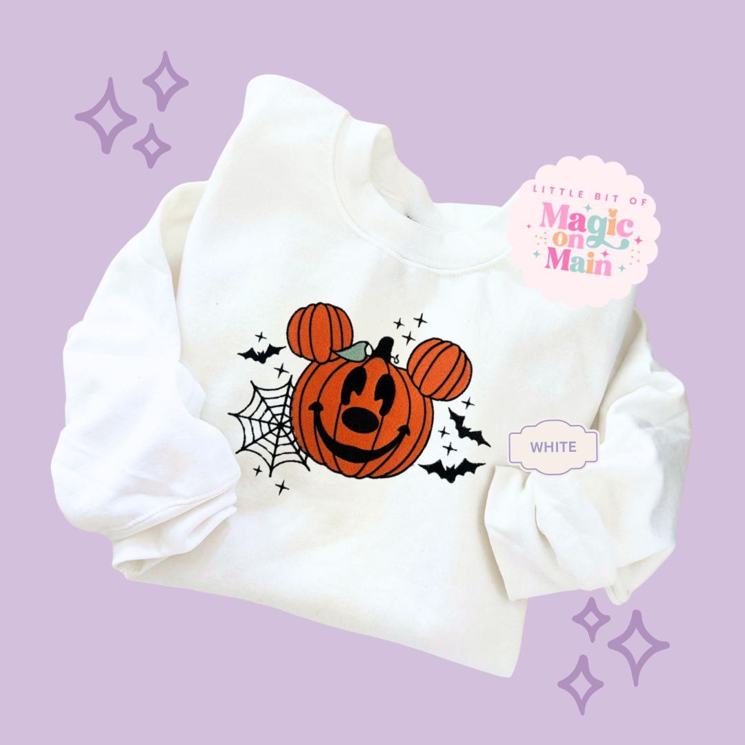EMBROIDERED ORANGE PUMPKIN - EXCLUSIVE TO MoM - ADULT SWEATSHIRT