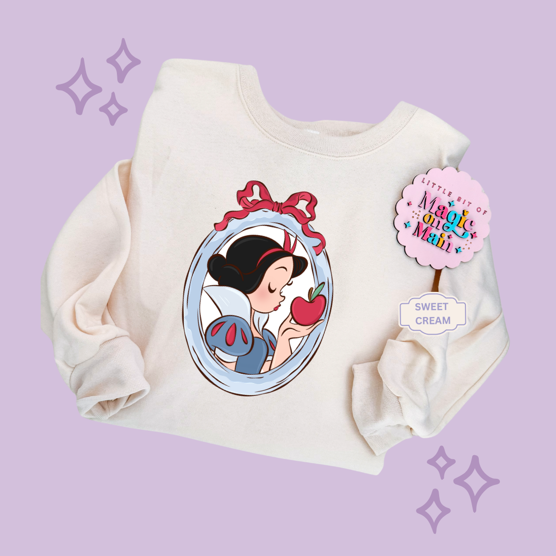 PRINTED NEW SNOW WHITE - ADULT SWEATSHIRT