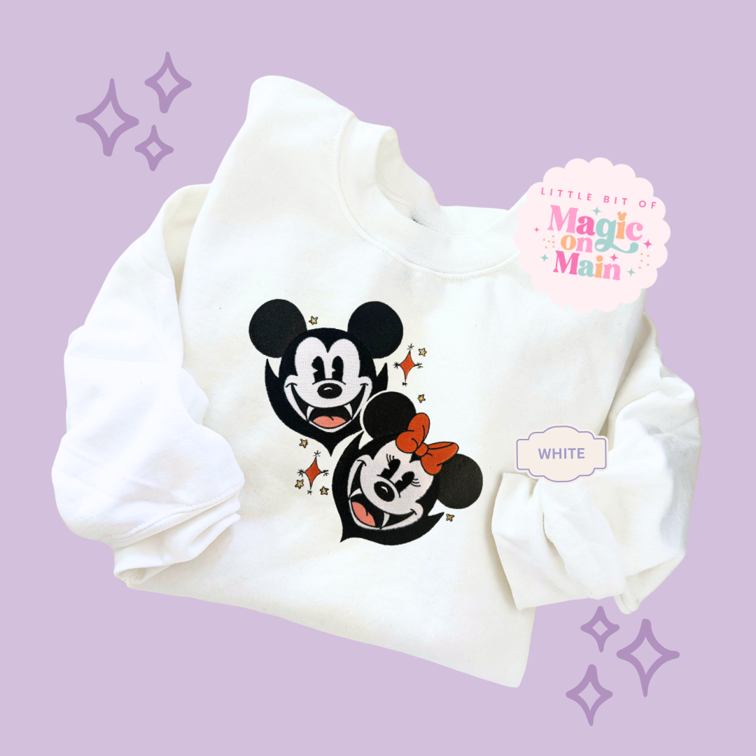 EMBROIDERED VAMPIRES - ADULT SWEATSHIRT