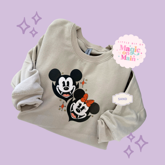 EMBROIDERED VAMPIRES - ADULT SWEATSHIRT