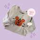 EMBROIDERED ORANGE PUMPKIN - EXCLUSIVE TO MoM - ADULT SWEATSHIRT