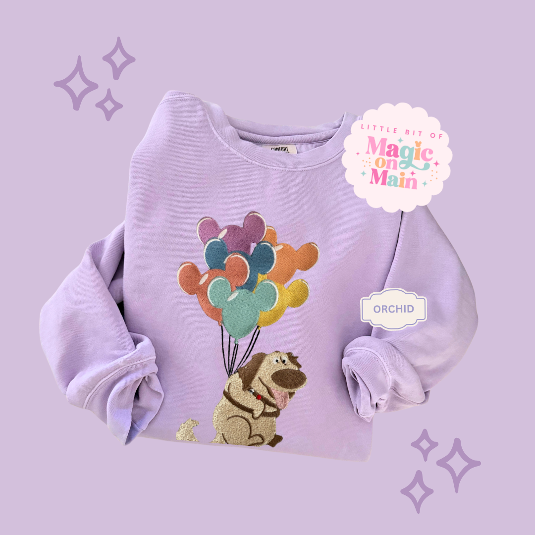 EMBROIDERED DUG - ADULT SWEATSHIRT