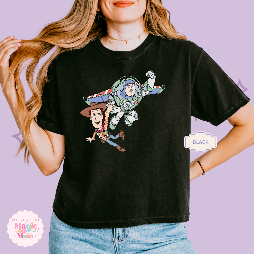 PRINTED FLYING TOYS - WOMENS BOXY T-SHIRT