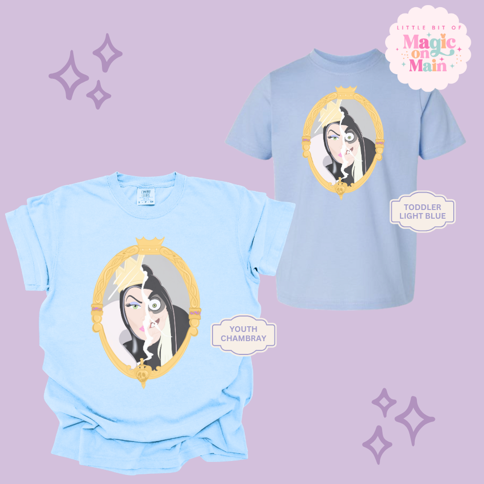 PRINTED EVIL QUEEN MIRROR - EXCLUSIVE TO MoM - YOUTH/TODDLER