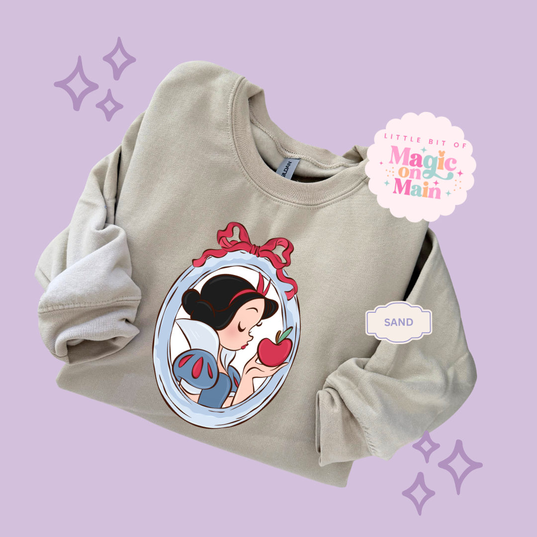 PRINTED NEW SNOW WHITE - ADULT SWEATSHIRT