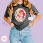 PRINTED MERMAID WITH FISH FRIEND - WOMENS BOXY T-SHIRT