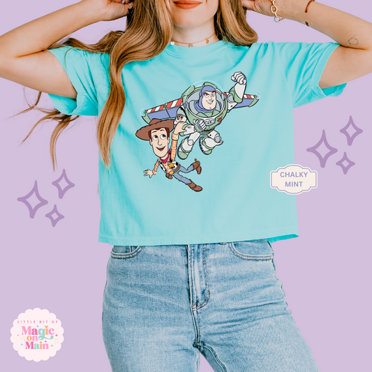 PRINTED FLYING TOYS - WOMENS BOXY T-SHIRT