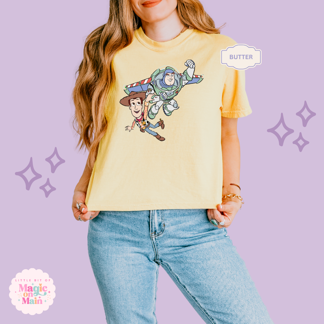PRINTED FLYING TOYS - WOMENS BOXY T-SHIRT