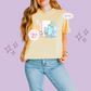 PRINTED MONSTER WITH FLOWERS - EXCLUSIVE TO MoM  - WOMENS BOXY T-SHIRT