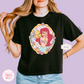 PRINTED MERMAID WITH FISH FRIEND - WOMENS BOXY T-SHIRT
