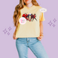 PRINTED SUPER HERO FAMILY W/SPARKLE - EXCLUSIVE TO MoM- WOMENS BOXY T-SHIRT
