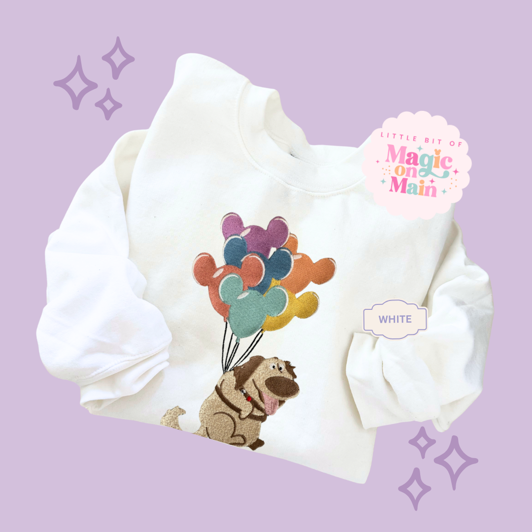 EMBROIDERED DUG - ADULT SWEATSHIRT